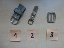 1 x Gürtelschnalle, Auswahl aus 3 Modellen, Metall silber oder gold oder Plastik