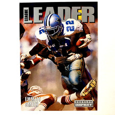 Emmitt Smith 1992 Skybox Impact League Leader Card #308 NFL HOF Dallas Cowboys