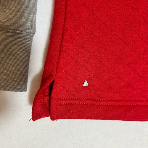 Antigua Miami Heat Women's Medium Pullover MVP Quilted Sweatshirt Red New - Picture 3 of 8