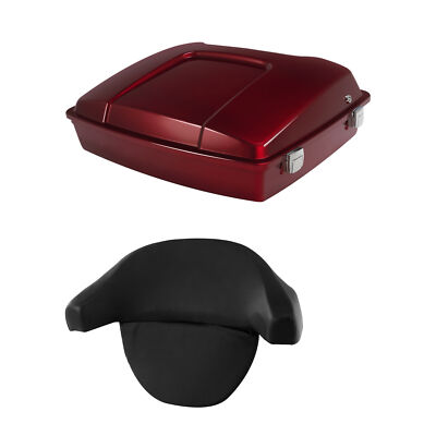 Razor Trunk Backrest Fit For Harley Electra Glide 97-2013 Ember Red Sunglow