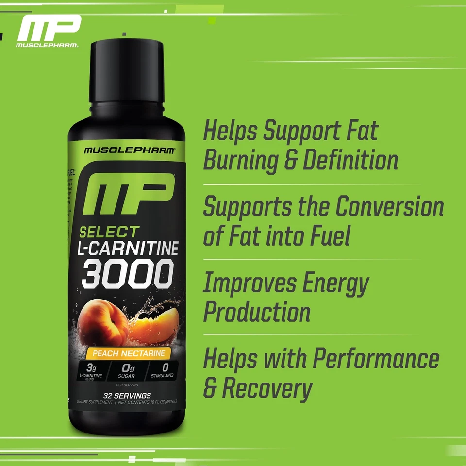 Muscle Pharm L-Carnitina 3000 El último suplemento líquido L carnitina para... Foto 3 de 4