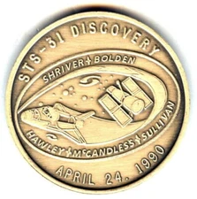 N031      NASA  SPACE  SHUTTLE   COIN /  MEDAL,      DISCOVERY,  STS-31