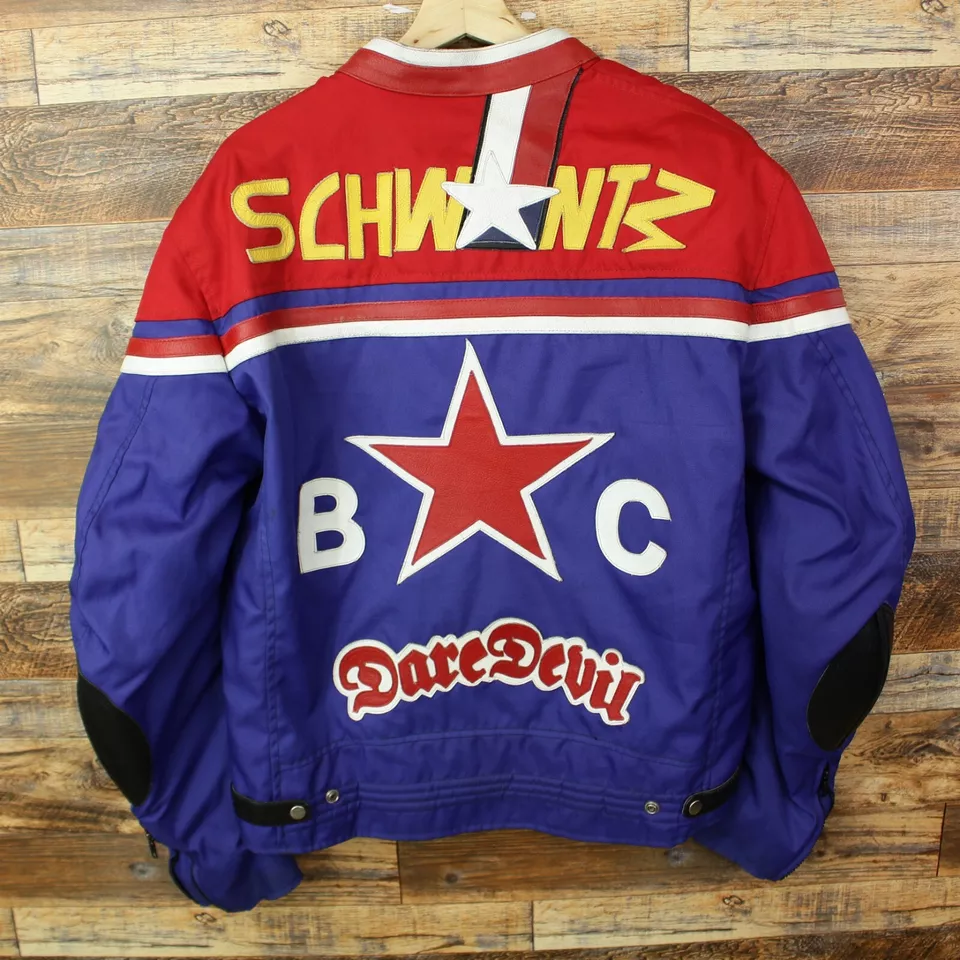 Chaqueta De Colección Harrison Moto Racing Nylon/Cuero Talla 3XL Moto Cremallera Completa Foto 3 de 4