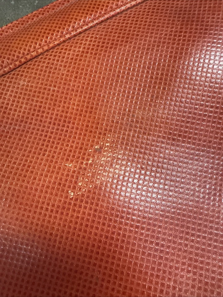 Bolso Bandolera Vintage Bottega Veneta Cuero Rojo Bolso de Hombro Italia Diseñador Cartera Foto 3 de 4