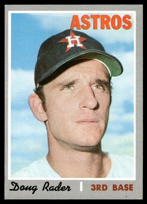 1970 Topps Card Baseball Doug Rader Houston Astros #355 EX-MT