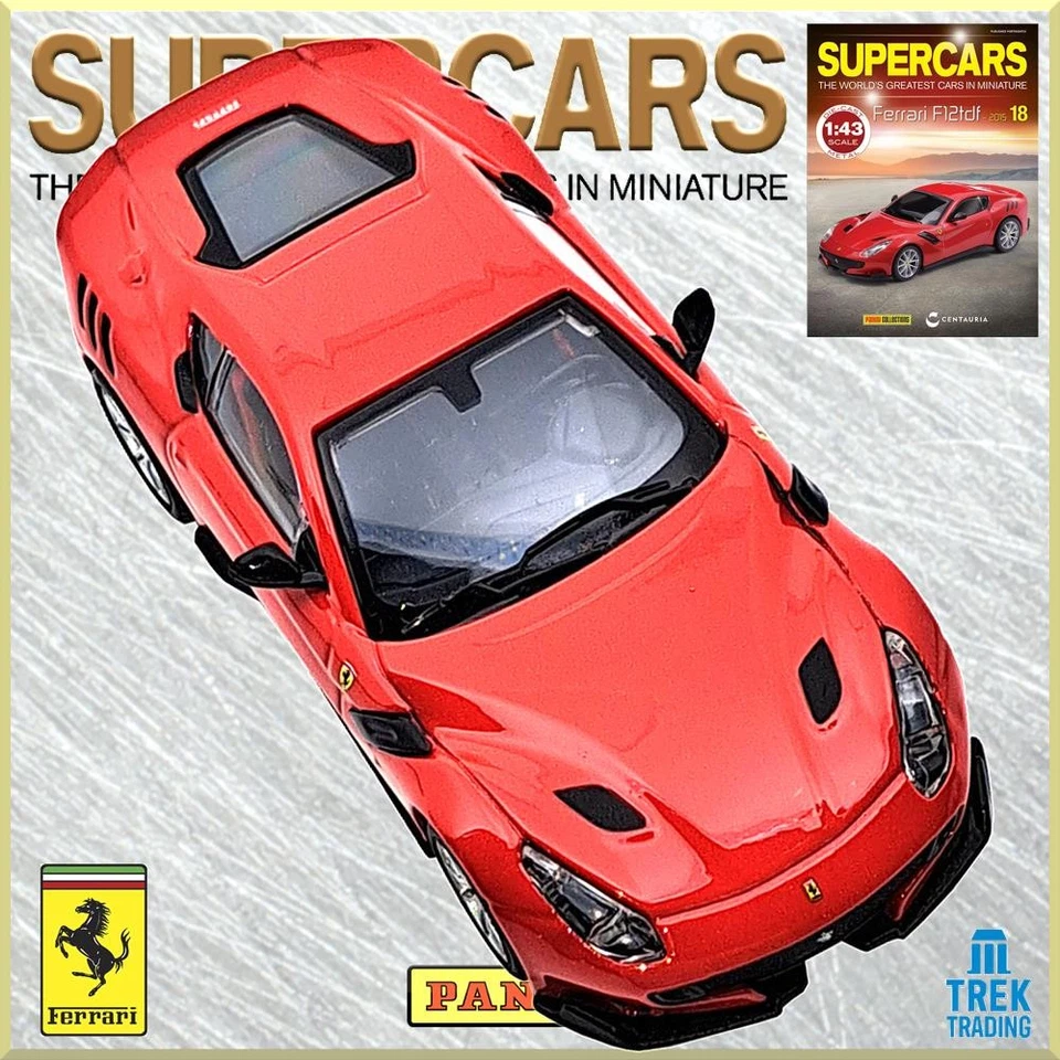 Panini Supercars Collection 18 - Ferrari F12tdf 2015 modelo diecast con cargador Foto 4 de 4