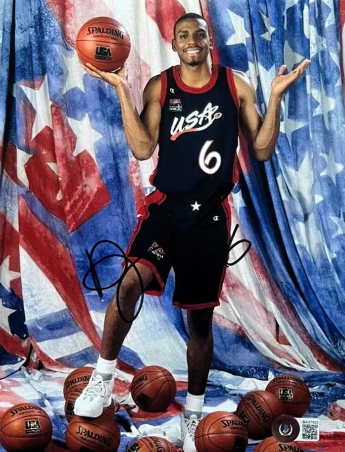 Vintage Champion 1996 Team USA Penny Hardaway #6 Jersey Youth XL 18-20/Adult Sm - Image 2 of 4