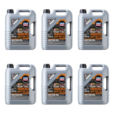 Liqui Moly 30L Engine Motor Oil - Top Tec 4200 5W-30 New Generation (6x5L)