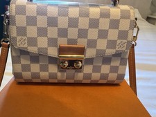 Louis Vuitton Croisette Damier Azur Canvas Crossbody Bag – Strap & Dust Bag 