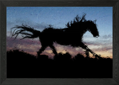 Das Pferd gerahmtes Wandbild Poster Leinwanddruck Bild