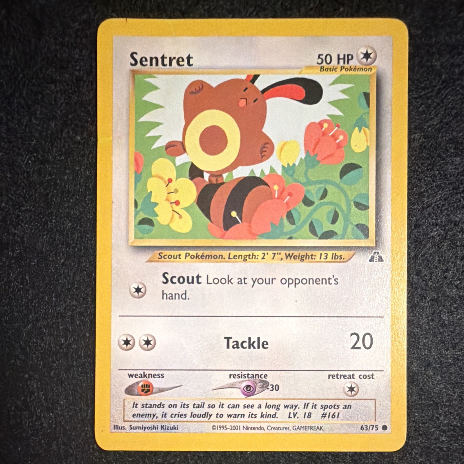 Sentret 63/75 Neo Discovery Common 50 HP EN 2001 Pokemon TCG