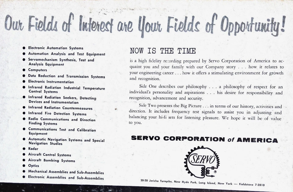 RARE* Servo Corp. of America - album to acquaint you with the Co. & Engineering - Image 2 of 4