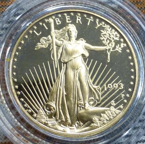 Photo of a 1993-P American Gold Eagle 1/4 oz Proof from an eBay listing that sold on Jul 2, 2026