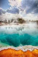 Yellowstone National Park Geyser Basin Poster West Thumb Geyser Basin Pool Pond 