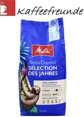 8 x 1KG MELITTA BELLA CREMA Selection des Jahres 2025 KAFFEE BOHNEN 100% Arabica