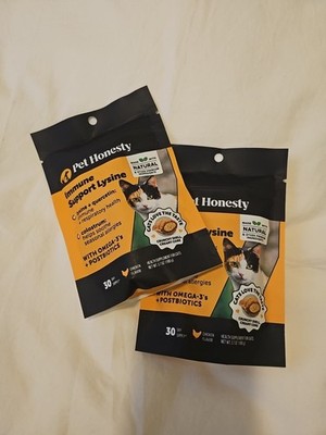 (BUNDLE 2X) Pet Honesty Immune Support 30-day Chicken Flavor CATS EXP: 3/2027