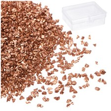 50g Crushed Glass Chips 1-3mm Light Brown