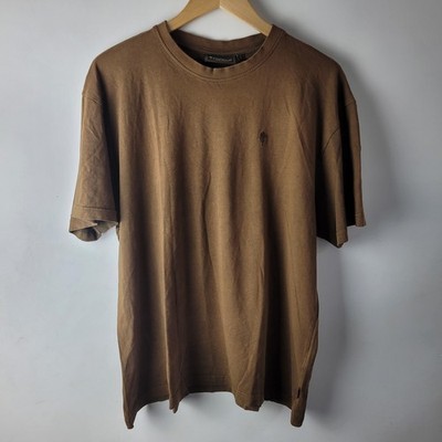 Pinewood Scandi Men Size XL Brown 100% Cotton Jersey Tee T-shirt Casual Staple