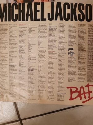 Michael Jackson Bad LP Epic OE 40600 Includes 3 CD's See All Michael Jackson Bad LP Epic OE 40600 Includes 3 CD's See All