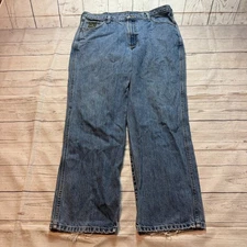 Cinch Jeans Blue Distressed Bootcut Denim RMCC-1160-C Western Pants Men's 36x30