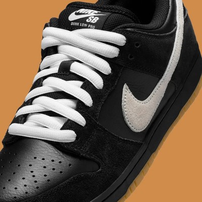 Size 9.5 - Nike Dunk Pro SB Low Black White Gum for sale online | eBay