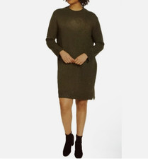 Jessica Simpson Dress Women's Small Brown Cozy Knit Sweater Warm Classic