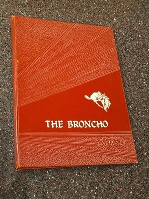 1959 Lebanon Kansas High School Annual Yearbook - The Broncho Hardcover 