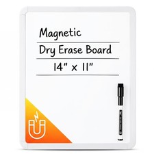 Mr. Pen- Dry Erase Board, 14 x 11 with a Black 14" x 11", White