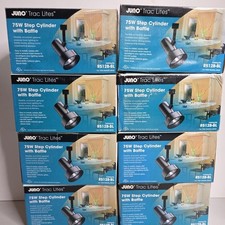 Lot Of 8 Juno Trac Lites Black 75 Watt Step Cylinder With Baffle Light New