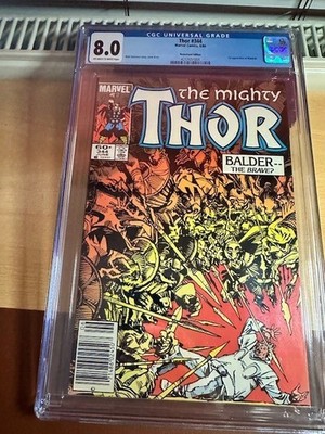 The Mighty Thor # 344, CGC 8.0 - 1984 - First appearance of Malekith