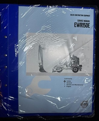 VOLVO VOE EWR150E SERVICE MANUAL - SERVICE & MAINTENANCE/ENGINE NEW OEM 1/5