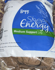 Leggs Sheer Energy Size Medium B Support Leg 6 Pack Pair Package Suntan 64 NEW
