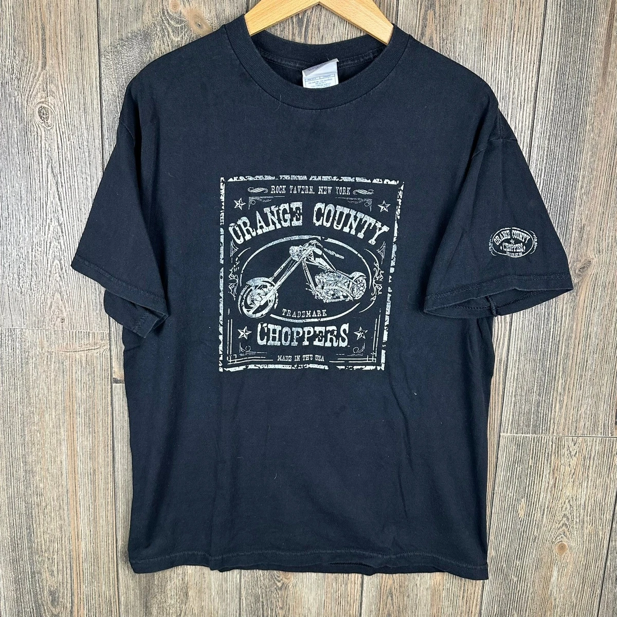 T-shirt Vintage Rock Tavern NY Choppers Gris - Motif Graphique, Taille XL Pour Homme