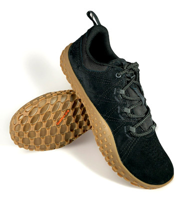 Merrell Womens Wrapt Barefoot Zero Drop Black Suede Rugged Hiking Sneaker, 9.5