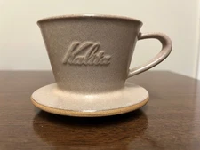 Kalita Wave Coffee Dripper Mino 155 Sand Brown 01103 High Heat Retention Pottery