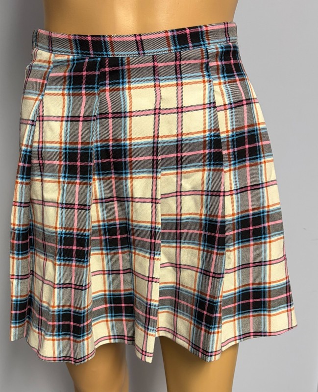 ZARA GIRLS plaid pleated skirt SZ 13-14/ Womens XS