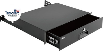 2U Rack Drawer,Rack Mount Drawer for 19In Network Equipment/Server/Av Rack or Ca