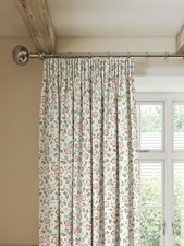 John Lewis Marlow Pencil Pleat Curtains Avocado Auburn Multi 228 x 228cm (Marks)