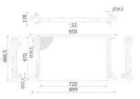 Mahle KüHler WasserküHler MotorküHlung MotorküHler Behr CR 2423 000S