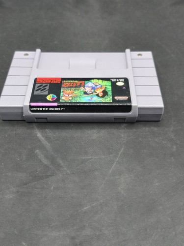 Lester the Unlikely SNES (Super Nintendo, 1994) Complete CIB Box Missing Tray - Picture 15 of 15