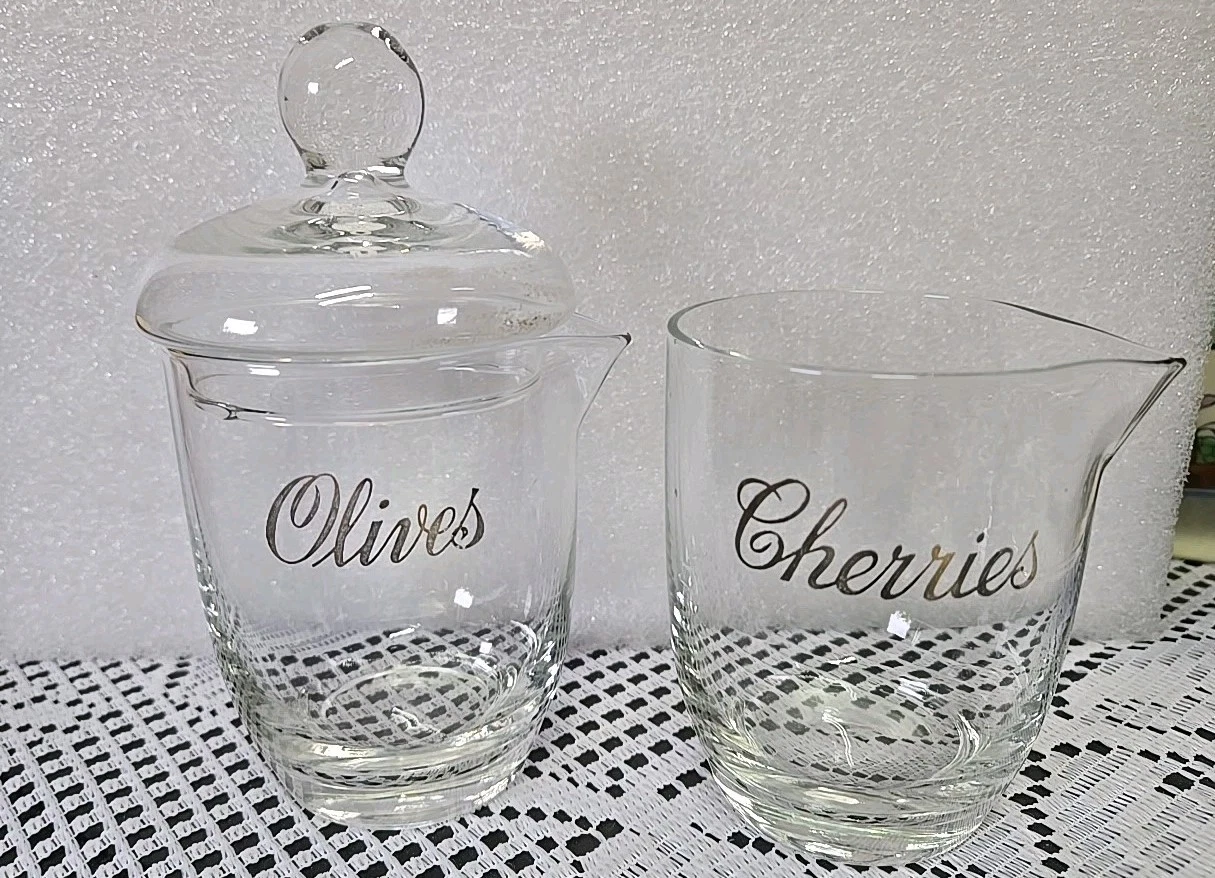 Crystal Olive & Cherry Jars/Barware
Opens in a new window or tab