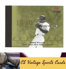 2002 Fleer Premium #NNO Bernie Williams Legendary Dynasties Game Used