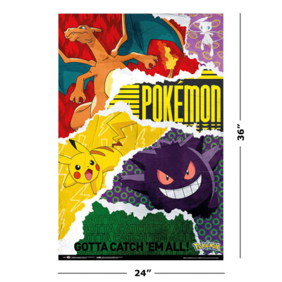 Pokemon - TV Show / Gaming Poster (Gotta Catch Em All - Montage