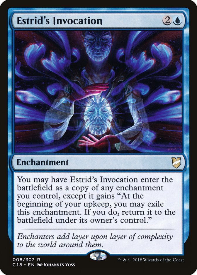 MTG Magic the Gathering Estrid's Invocation (8/358) Commander 2018 LP