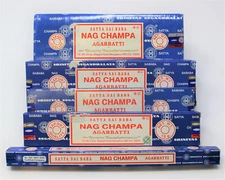Satya Nag Champa Original Blue Box Incense Sticks: Pick 10 15 40 100 250 500 gm