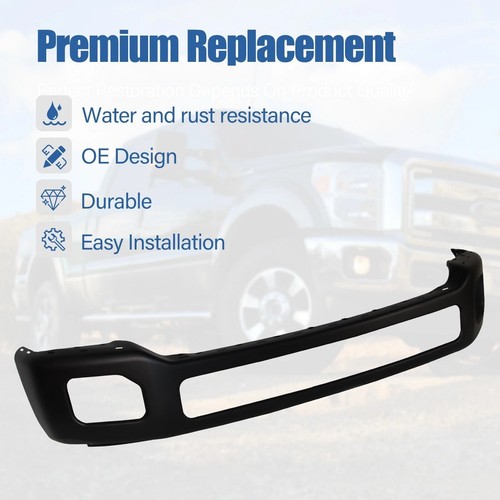 Front Bumper For 2011-2016 Ford F-250 F350 F-450 Super Duty Primed Steel - Picture 5 of 12