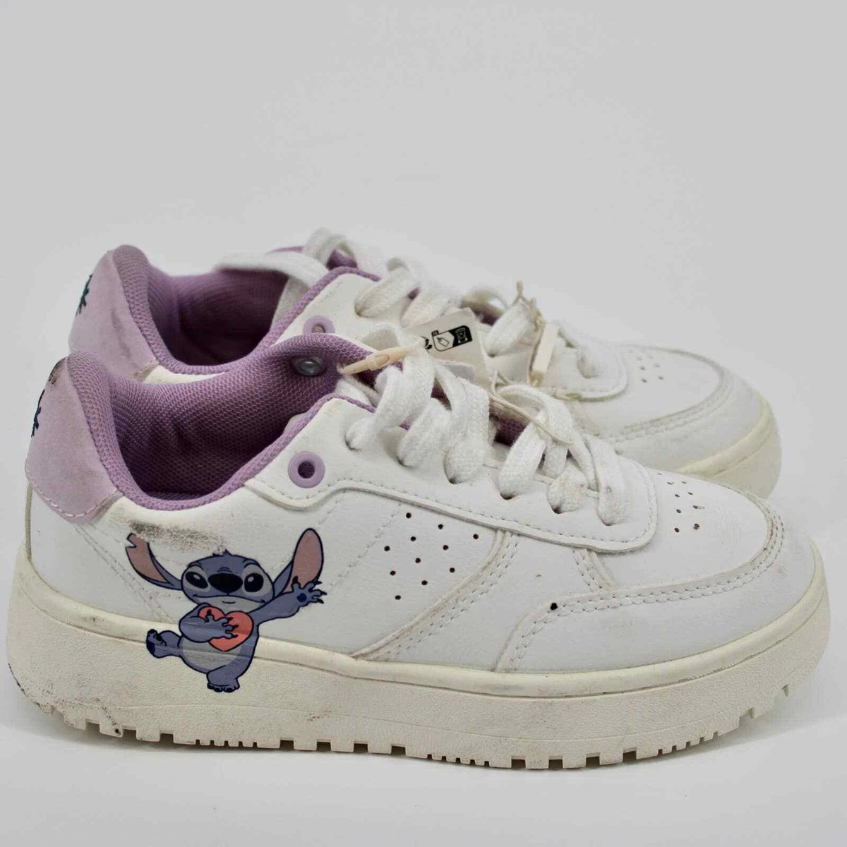 ZARA Lilo Stitch Disney Sneakers Little Kids Size 12 in White