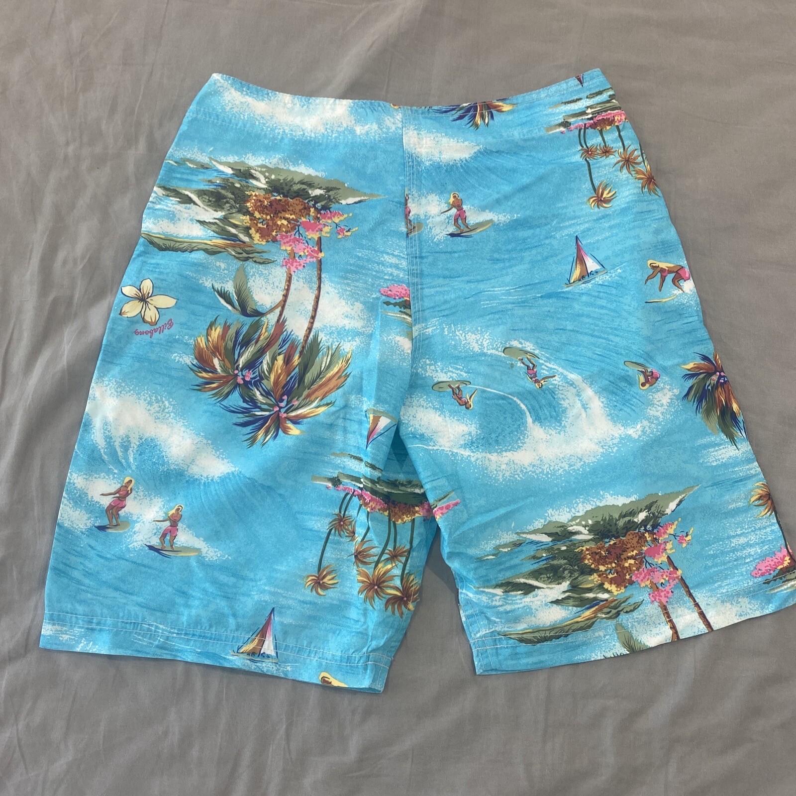 BILLABONG Surf Womens boardshorts Size 8 Hawaii Print eBay