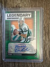 ‘23 Contenders Optic Legendary Contenders Vinny Testaverde Green Pulsar Auto /30