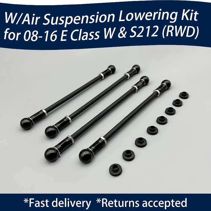 💥 for 2010-16 MERCEDES BENZ E 550 ADJUSTABLE LOWERING LINKS SUSPENSION KIT W212 - Image 2 of 4